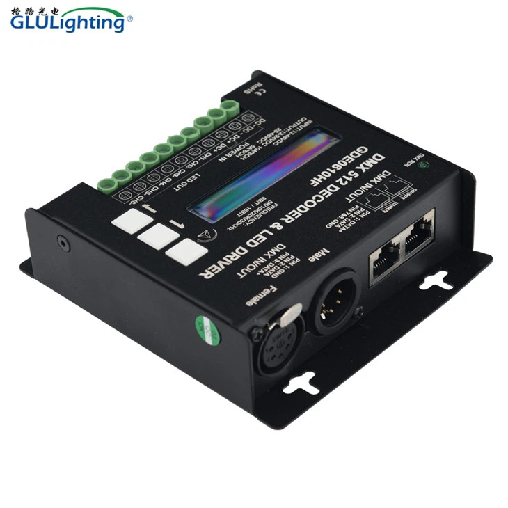 High Frequency 6 Channels DMX Decoder With On-board Display